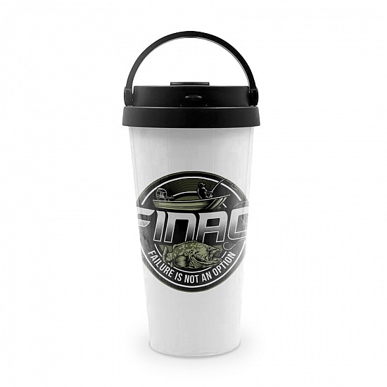 FINAO 16oz Stainless Steel Tumbler with Handle - Green Goliath Grouper