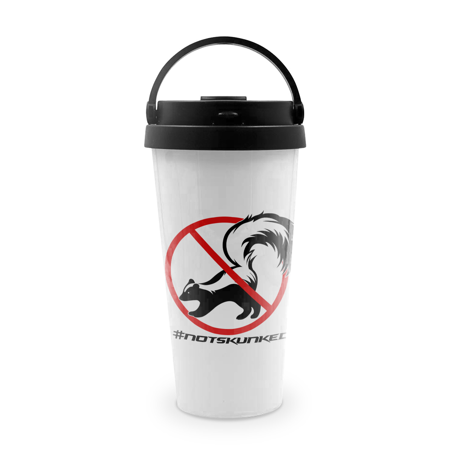 FINAO 16oz Stainless Steel Tumbler with Handle - NOT SKUNKED | FINAO_Biting_NOT_SKUNKED_Tumbler.jpg